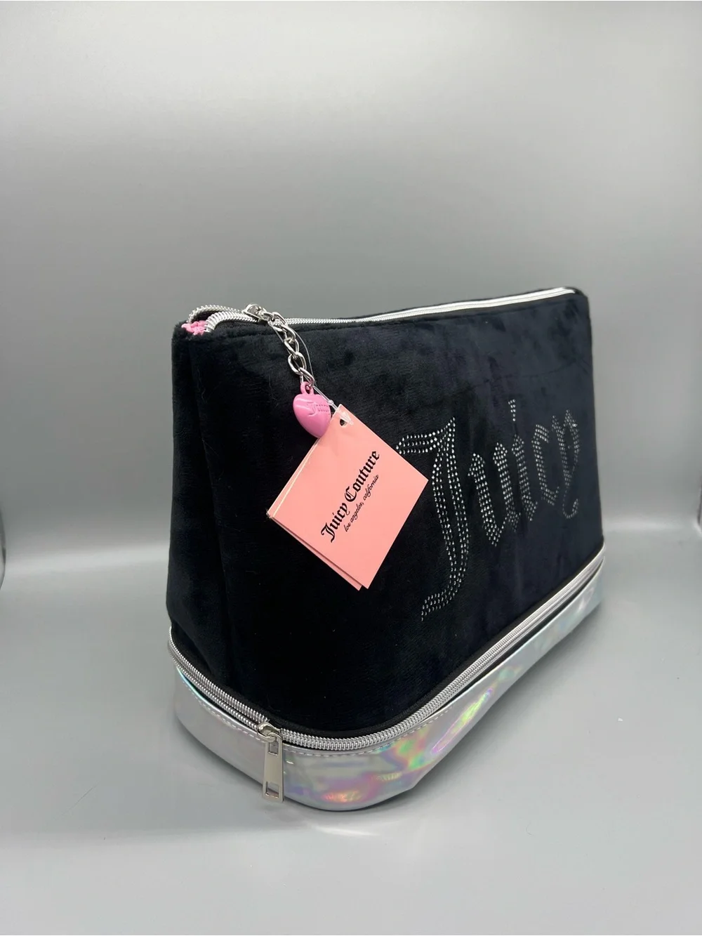 Juicy couture velour cosmetics bag